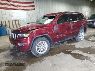 2021 Jeep Grand Cherokee Laredo E z VIN 1C4RJFAG3MC516151, wystawiony jako Copart lot #57506595 z przebiegiem 22 123 mil mil oraz Czysty tytuł • Clean title. Historia ofert i sprzedaży dostępna na DreamBid. Obrazek 1.