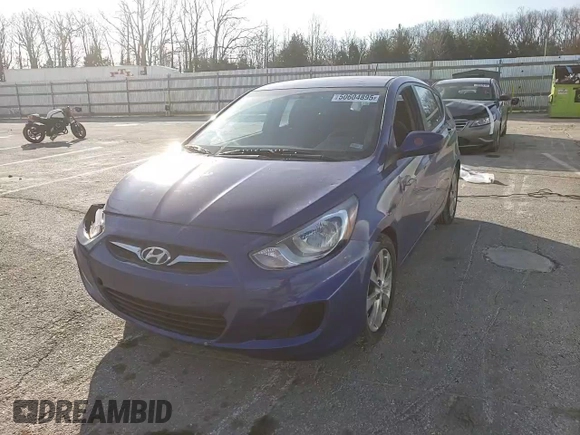 2012 Hyundai Accent SE with VIN KMHCU5AE7CU027245, listed as a Copart auction lot 50604895 with 153,842 mi miles and Clean title. Bid and sale history available at DreamBid. Image 11.