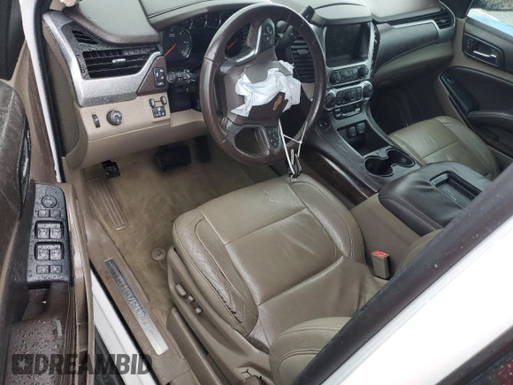 2015 Chevrolet Suburban LT with VIN 1GNSCJKC7FR203718, listed as a Copart auction lot 59577225 with Not provided miles and Salvage title. Bid and sale history available at DreamBid. Image 8.