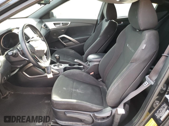 2017 Hyundai Veloster Value Edition with VIN KMHTC6AD5HU321105, listed as a Copart auction lot 50325705 with 100,397 mi miles and Salvage Title. Bid and sale history available at carsss.com. Image 7.