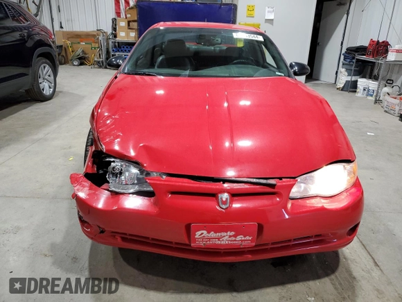 2005 Chevrolet Monte Carlo LT with VIN 2G1WX12K759266230, listed as a Copart auction lot 80693544 with 106,362 mi miles and Clean Title. Bid and sale history available at carsss.com. Image 5.