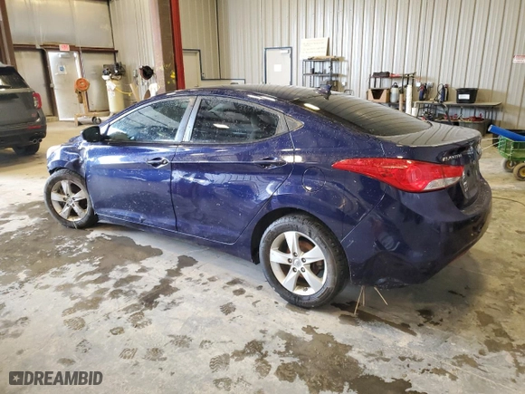 2013 Hyundai Elantra GLS with VIN 5NPDH4AE7DH185927, listed as a Copart auction lot 52011155 with 159,136 mi miles and Non Repairable. Bid and sale history available at carsss.com. Image 2.