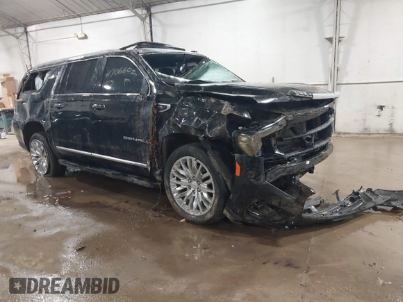 2023 GMC Yukon XL Denali with VIN 1GKS2JKL5PR457221, listed as a IAAI auction lot 41706602 with 38,225 mi miles. Bid and sale history available at carsss.com. Image 1.