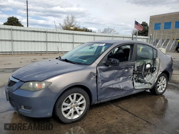 2008 Mazda 3 i Touring with VIN JM1BK32F281863474, listed as a Copart auction lot 52335015 with 177,817 mi miles and Salvage Title. Bid and sale history available at carsss.com. Image 1.