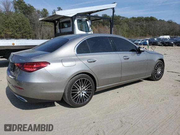 2023 Mercedes-Benz C 300 with VIN W1KAF4HBXPR151617, listed as a Copart auction lot 47285225 with 32,952 mi miles and Salvage Title. Bid and sale history available at DreamBid. Image 3.