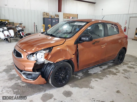 2019 Mitsubishi Mirage GT with VIN ML32A5HJ9KH006385, listed as a Copart auction lot 85644044 with 111866 miles and Salvage Title. Bid and sale history available at carsss.com. Image 1.