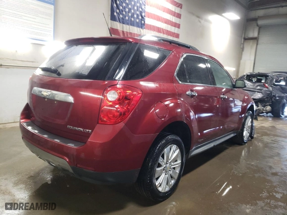 2010 Chevrolet Equinox LTZ with VIN 2CNALFEW0A6229293, listed as a Copart auction lot 48747335 with 0 mi miles and Salvage Title. Bid and sale history available at carsss.com. Image 3.