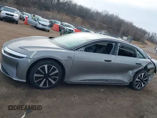 2023 Lucid Air Touring with VIN 50EA1TEAXPA004884, listed as a IAAI auction lot 41465547 with 18,051 mi miles. Bid and sale history available at carsss.com. Image 15.
