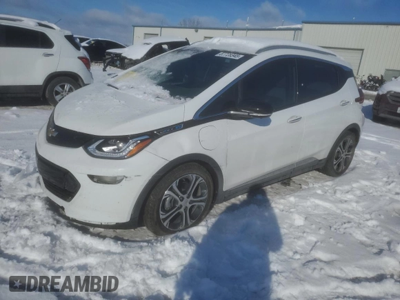 2021 Chevrolet Bolt EV Premier z VIN 1G1FZ6S03M4110032, wystawiony jako Copart lot #87728345 z przebiegiem 34 248 mil mil oraz Szkoda całkowita • Salvage title. Historia ofert i sprzedaży dostępna na DreamBid. Obrazek 1.
