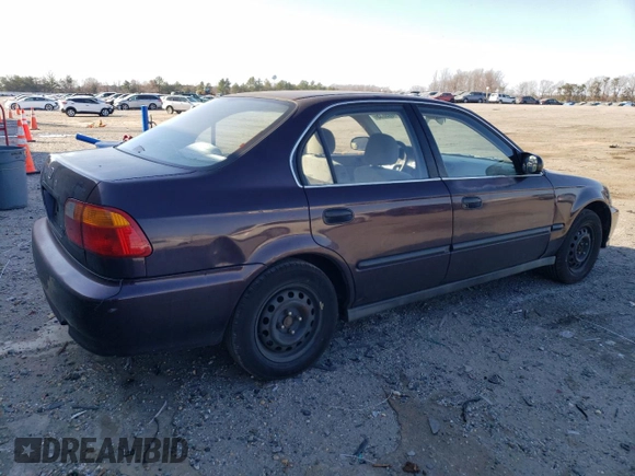 2000 Honda Civic LX with VIN 1HGEJ6670YL027527, listed as a Copart auction lot 47775855 with 178,595 mi miles and Salvage Title. Bid and sale history available at DreamBid. Image 3.