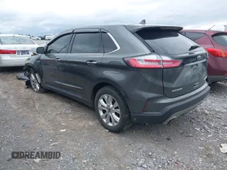 2020 Ford Edge Titanium with VIN 2FMPK4K93LBA55441, listed as a IAAI auction lot 41823875 with 1 mi miles. Bid and sale history available at carsss.com. Image 3.