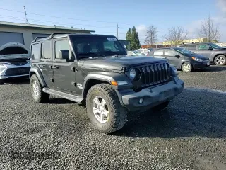 2018 Jeep Wrangler Unlimited Sport with VIN 1C4HJXDN4JW198837, listed as a Copart auction lot 45419485 with 88,654 mi miles and Salvage title. Bid and sale history available at DreamBid. Image 11.