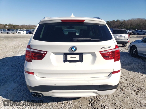 2017 BMW X3 xDrive28i with VIN 5UXWX9C31H0W70022, listed as a Copart auction lot 88159655 with Not Provided miles and Salvage Title. Bid and sale history available at DreamBid. Image 6.