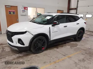 2022 Chevrolet Blazer LT with VIN 3GNKBJRS0NS180956, listed as a IAAI auction lot 41734343 with 66,226 mi miles and . Bid and sale history available at DreamBid. Image 2.