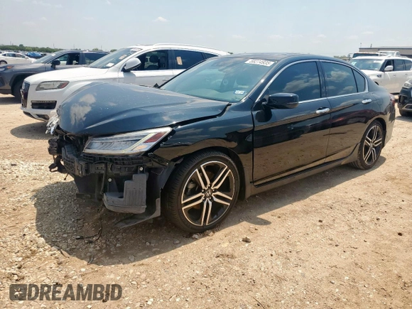 2016 Honda Accord Touring with VIN 1HGCR3F9XGA012737, listed as a Copart auction lot 58274935 with 69,715 mi miles and Salvage title. Bid and sale history available at DreamBid. Image 1.