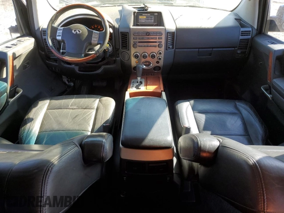 2005 Infiniti QX56 with VIN 5N3AA08A65N805075, listed as a Copart auction lot 43147485 with 110,750 mi miles and Salvage Title. Bid and sale history available at carsss.com. Image 8.