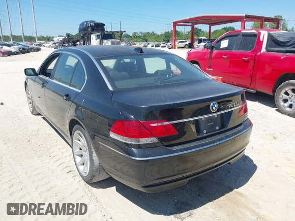 2006 BMW 7 Series 750Li with VIN WBAHN83506DT27085, listed as a IAAI auction lot 41887442 with 41,043 mi miles. Bid and sale history available at carsss.com. Image 3.