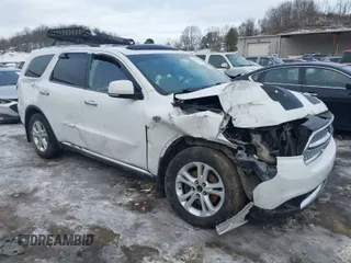 2013 Dodge Durango Crew with VIN 1C4RDJDG4DC695967, listed as a IAAI auction lot 41412066 with 111,941 mi miles. Bid and sale history available at carsss.com. Image 1.