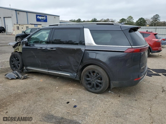 2023 Kia Carnival SX Prestige with VIN KNDNE5H32P6221299, listed as a Copart auction lot 45847354 with 20,669 mi miles and Salvage Title. Bid and sale history available at carsss.com. Image 2.