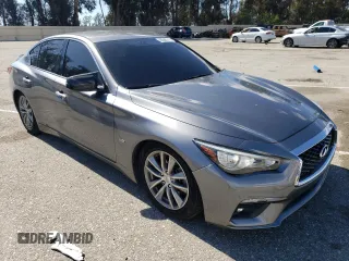 2020 Infiniti Q50 Pure with VIN JN1EV7AP5LM200190, listed as a Copart auction lot 48385695 with 47,861 mi miles and Salvage Title. Bid and sale history available at carsss.com. Image 4.