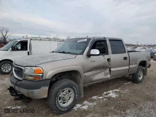 2001 GMC Sierra 2500HD SLE with VIN 1GTHK23U21F147295, listed as a Copart auction lot 84878854 with 191,321 mi miles and Salvage Title. Bid and sale history available at carsss.com. Image 1.