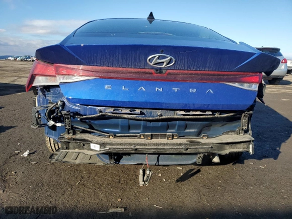 2022 Hyundai Elantra SEL with VIN 5NPLS4AG4NH085302, listed as a Copart auction lot 47175375 with 30,635 mi miles and Salvage Title. Bid and sale history available at carsss.com. Image 6.