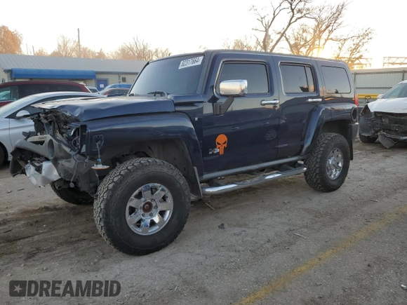 2008 Hummer H3 SUV with VIN 5GTEN13E688172138, listed as a Copart auction lot 82317664 with 124,834 mi miles and Salvage Title. Bid and sale history available at DreamBid. Image 1.