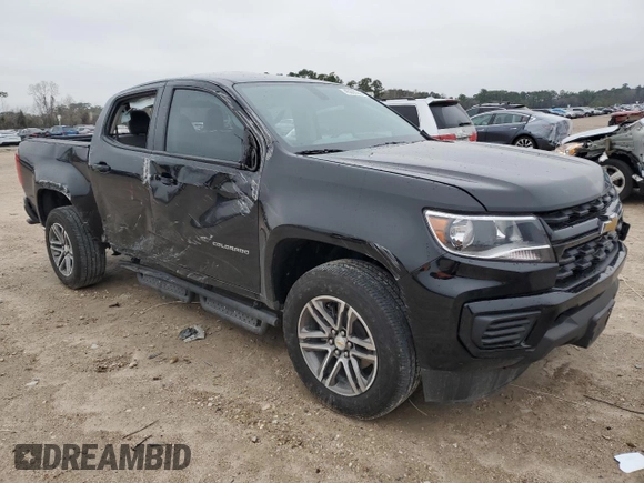 2022 Chevrolet Colorado 2WD Work Truck with VIN 1GCGSBEA3N1305726, listed as a Copart auction lot 45886235 with 31,105 mi miles and Clean title. Bid and sale history available at DreamBid. Image 4.