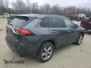 2020 Toyota RAV4 Hybrid Limited with VIN JTMDWRFV4LD545591, listed as a Copart auction lot 47550325 with 117,465 mi miles and Salvage Title. Bid and sale history available at carsss.com. Image 3.