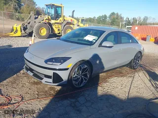 2023 Hyundai IONIQ 6 SEL with VIN KMHM34AA1PA044029, listed as a IAAI auction lot 40907204 with 3543 miles. Bid and sale history available at carsss.com. Image 18.