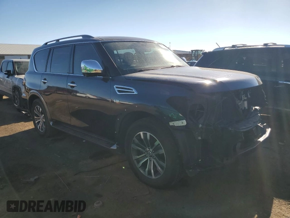 2019 Nissan Armada SV with VIN JN8AY2NCXK9581912, listed as a Copart auction lot 80645444 with 69,898 mi miles and Salvage Title. Bid and sale history available at carsss.com. Image 4.