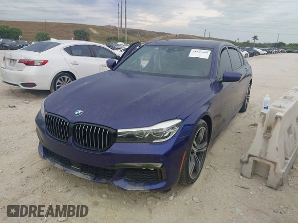 2018 BMW 7 Series 740i with VIN WBA7E2C58JB216314, listed as a IAAI auction lot 41867480 with 62,678 mi miles. Bid and sale history available at carsss.com. Image 17.