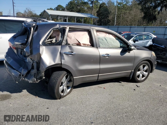 2008 Acura RDX with VIN 5J8TB18288A020376, listed as a Copart auction lot 45978615 with 0 mi miles and Salvage Title. Bid and sale history available at carsss.com. Image 3.
