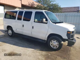 2010 Ford Econoline Passenger XL with VIN 1FMNE1BW2ADA11991, listed as a Copart auction lot 63758014 with 32,785 mi miles and Salvage Title. Bid and sale history available at DreamBid. Image 4.