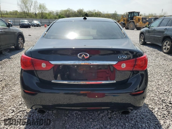 2014 Infiniti Q50 Sport with VIN JN1BV7AP5EM676333, listed as a Copart auction lot 51488305 with 229,972 mi miles and Clean Title. Bid and sale history available at DreamBid. Image 6.