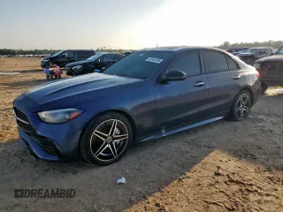 2024 Mercedes-Benz C 300 z VIN W1KAF4GBXRR213103, wystawiony jako Copart lot #58183185 z przebiegiem 14 008 mil mil oraz Szkoda całkowita • Salvage title. Historia ofert i sprzedaży dostępna na DreamBid. Obrazek 1.