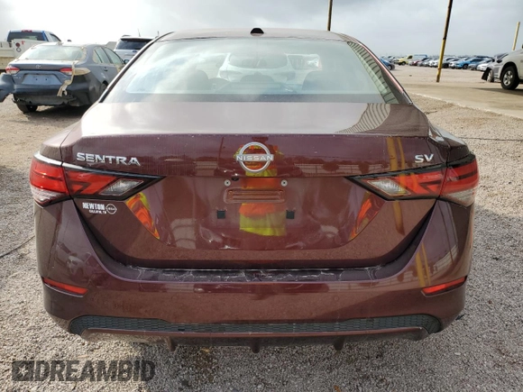 2024 Nissan Sentra SV with VIN 3N1AB8CV9RY264604, listed as a Copart auction lot 51528295 with 26,820 mi miles and Clean Title. Bid and sale history available at carsss.com. Image 6.