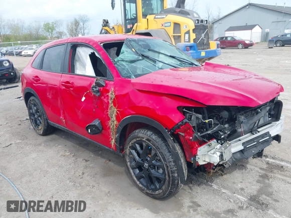 2024 Honda HR-V Sport with VIN 3CZRZ2H52RM734779, listed as a IAAI auction lot 42112615 with 9,651 mi miles and . Bid and sale history available at DreamBid. Image 1.