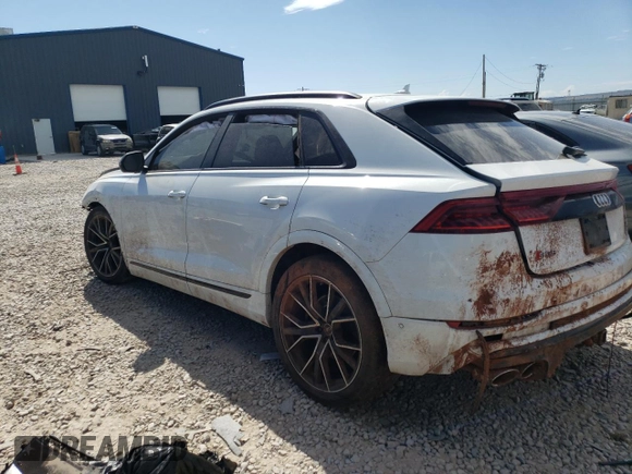 2021 Audi SQ8 Prestige z VIN WA1CWBF16MD008913, wystawiony jako Copart lot #64311523 z przebiegiem Nie podano mil oraz . Historia ofert i sprzedaży dostępna na DreamBid. Obrazek 2.