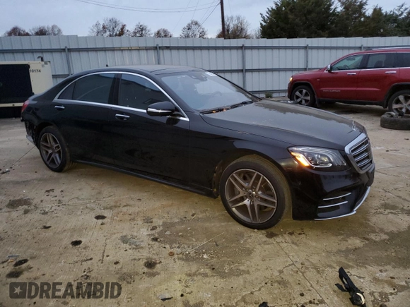 2019 Mercedes-Benz S 560 with VIN WDDUG8GB3KA432779, listed as a Copart auction lot 78648544 with 73,498 mi miles and Salvage Title. Bid and sale history available at DreamBid. Image 4.