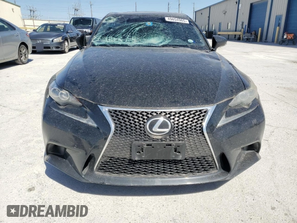 2014 Lexus IS with VIN JTHBF1D29E5020328, listed as a Copart auction lot 49854965 with 170,416 mi miles and Salvage Title. Bid and sale history available at carsss.com. Image 5.