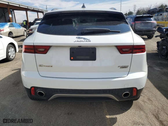 2020 Jaguar E-PACE SE with VIN SADFP2FX0L1Z80399, listed as a Copart auction lot 48077205 with 22,547 mi miles and Salvage Title. Bid and sale history available at carsss.com. Image 6.