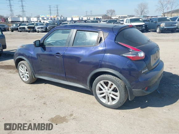 2015 Nissan Juke S with VIN JN8AF5MVXFT561176, listed as a IAAI auction lot 41797063 with 92,235 mi miles and . Bid and sale history available at carsss.com. Image 3.