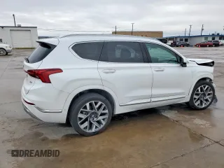 2022 Hyundai Santa Fe Calligraphy with VIN 5NMS54AL1NH466537, listed as a Copart auction lot 49398865 with 20,016 mi miles and Salvage Title. Bid and sale history available at carsss.com. Image 3.