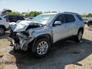 2019 Chevrolet Traverse LT Cloth z VIN 1GNERGKW2KJ174162, wystawiony jako Copart lot #54701335 z przebiegiem 127 785 mil mil oraz Nie do naprawy • Non repairable. Historia ofert i sprzedaży dostępna na DreamBid. Obrazek 1.