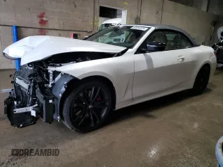 2023 BMW 4 Series 430i xDrive with VIN WBA43AT06PCM39686, listed as a Copart auction lot 60834325 with 17,728 mi miles and Salvage title. Bid and sale history available at DreamBid. Image 1.