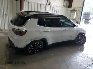 2024 Jeep Compass Limited z VIN 3C4NJDCN2RT609995, wystawiony jako Copart lot #63028605 z przebiegiem 29 744 mil mil oraz Czysty tytuł • Clean title. Historia ofert i sprzedaży dostępna na DreamBid. Obrazek 3.