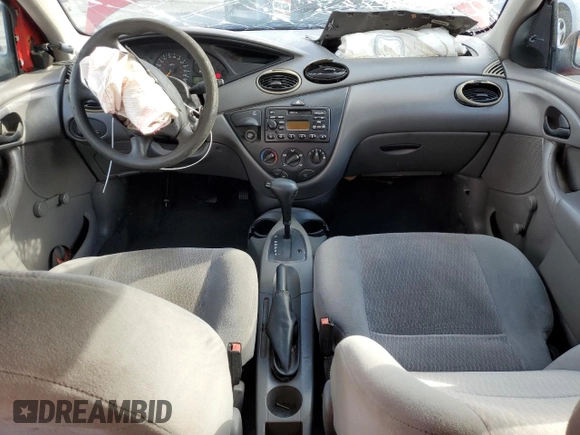 2001 Ford Focus LX with VIN 1FAFP33P91W151083, listed as a Copart auction lot 48943555 with 157,848 mi miles and Salvage Title. Bid and sale history available at carsss.com. Image 8.