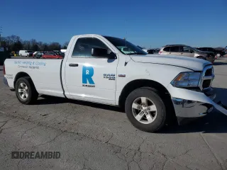2021 Ram 1500 Tradesman with VIN 3C6JR6DT7MG538785, listed as a Copart auction lot 87669655 with 82,005 mi miles and Salvage title. Bid and sale history available at DreamBid. Image 4.