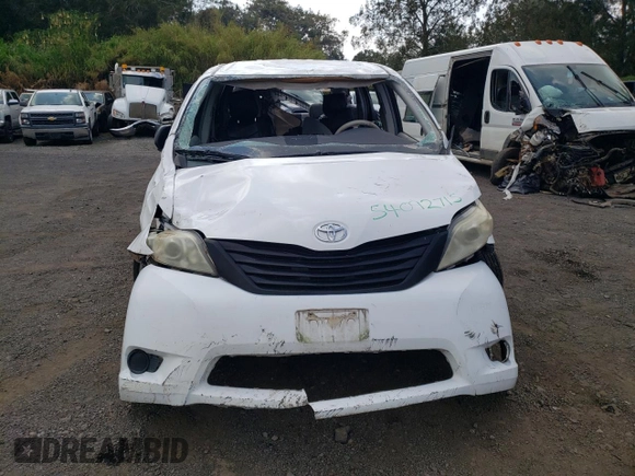 2014 Toyota Sienna L with VIN 5TDZK3DC8ES520037, listed as a Copart auction lot 54092715 with Not provided miles and Salvage title. Bid and sale history available at DreamBid. Image 5.